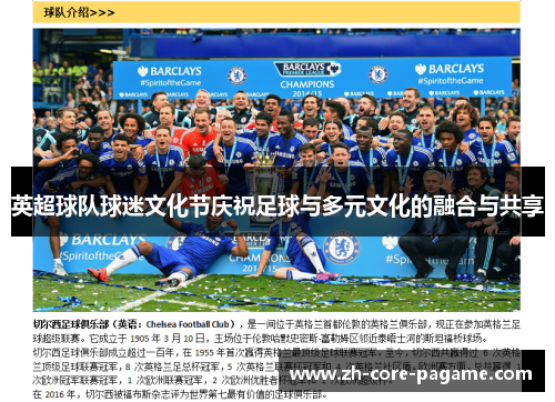 英超球队球迷文化节庆祝足球与多元文化的融合与共享